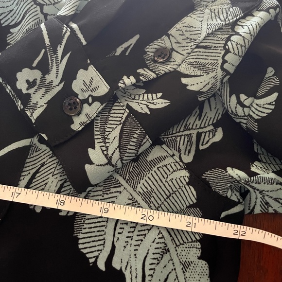 Black blue feathers fabric Philosophy shirt - Picture 5 of 6